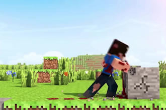 create epic minecraft combat and pvp animation