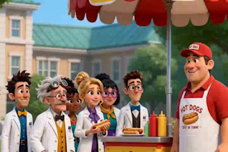 create 3d pixar style ai animation video 3d ai cartoon 3d pixar ai animation