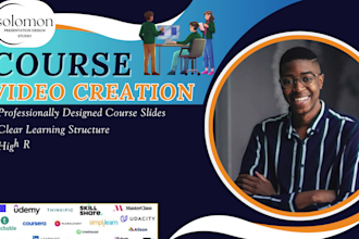 create elearning slideshow video course, udemy online course video