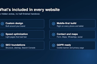 build fast modern websites for small businesses and professionals sites