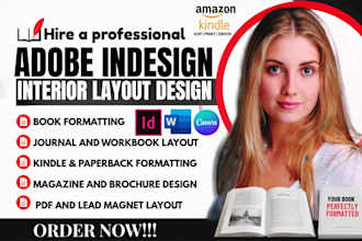 do adobe indesign book formatting brochure magazine journal pdf layout design