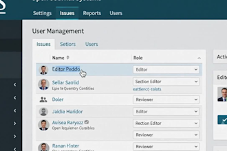 manage ojs editorial workflow and assist with journal issues