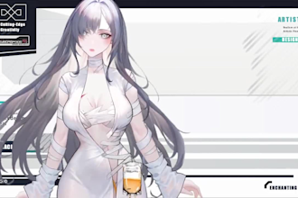 animate live2d character commission for vtuber and virtual singer