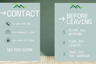 create a custom airbnb welcome book for your vacation rental