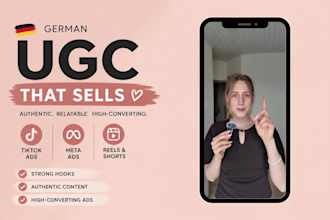 create high converting german ugc ads for tiktok and meta