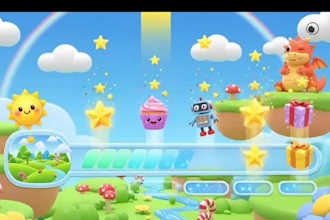 develop an ar educational mini game for kids to learn interactively