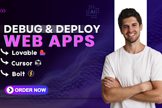 debug ai generated websites, cursor apps, bolt debugging in 48h