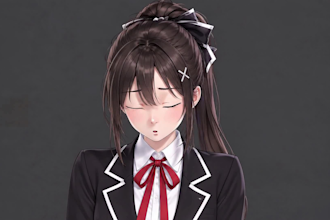 design custom vtuber avatar with rigging, blendshapes and vrm exports