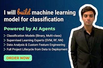 build a machine learning model for classification and prediction