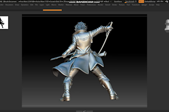 create 3d character sculpting models for printing