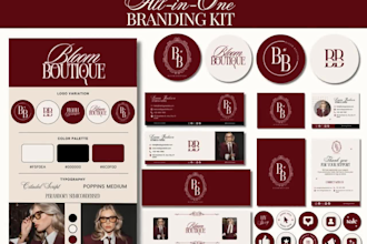 design canva branding kit instagram social media templates post, logo brand kits
