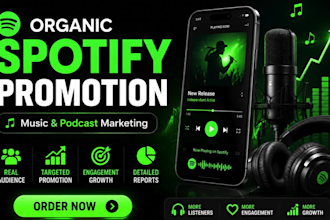 do organic spotify music and podcast promotion