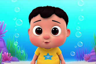 create cocomelon style 3d ai animated rhymes for kids