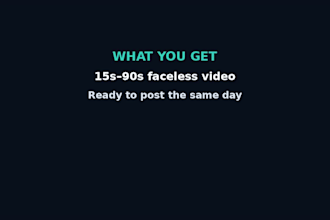 create faceless ai shorts for tiktok and youtube short