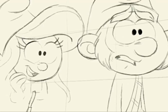make 2d line art animation, pencil sketch, handdrawn animation, frame by frame