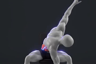 create 3d exercise animations, 3d workout video, 3d fitness video, gym animation