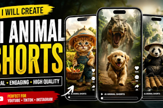 create stunning ai animal videos, ai shorts, ai youtube shorts