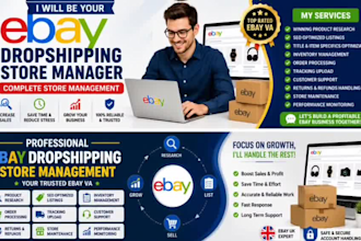 manage your ebay UK dropshipping store professionally