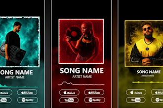 design an eye catching music visualizer for your song