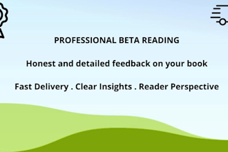 beta reading for romance and fiction with detailed feedback