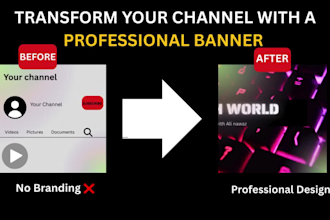 a professional youtube channel banner