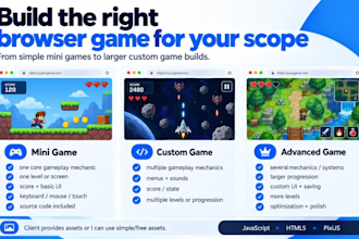 create custom 2d HTML5 browser game with javascript and pixijs