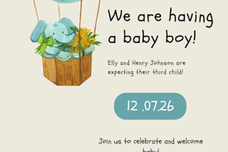 do kids birthday party invitation ,kids flyer ,baby shower, day care poster