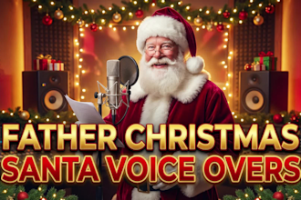 do an authentic father christmas santa voiceover