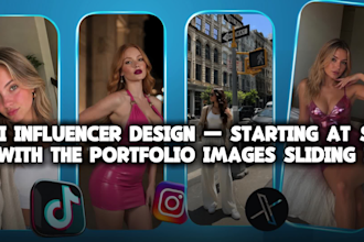 create a custom ai influencer for instagram and tiktok