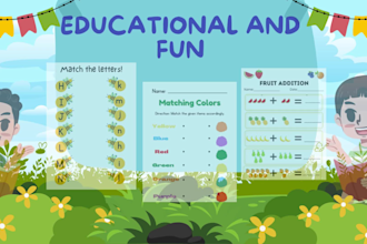 create english worksheets for kids and kindergarten