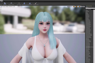 add rig to 3dnsfw avatar,ue5 hair rig,facial animate,52 arkit blendshape,glb,vrm