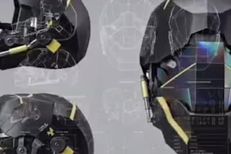 create  3d helmet model printing files stl cad glb
