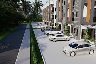renovate modern terrace duplex exterior,semidetached house render,balcony design