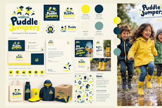 design a luxury logo branding with complete brand identity