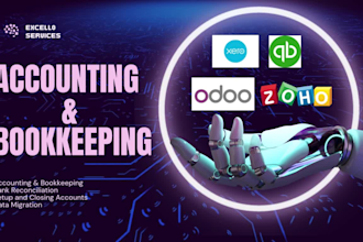 do bookkeeping in odoo,sage,tally,myob,freshbook,zoho books,wave,xero