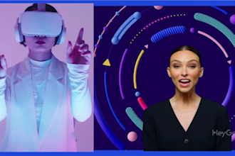 create professional ai explainer talking head avatar ad video, synthesia, heygen