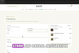 build an e commerce website using django and next js with payment integration