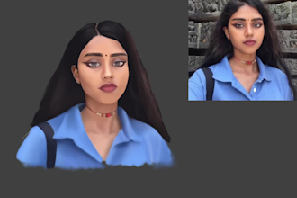 draw custom digital art in my style