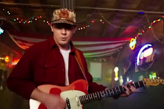 record country stage music, male country vocal, and full country song production