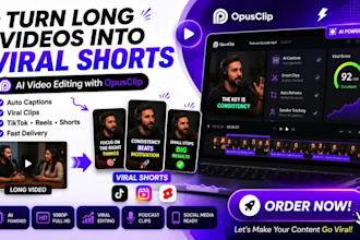 repurpose long videos into viral shorts with opusclip