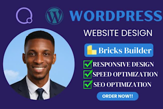 design professional wordpress website using brick builder