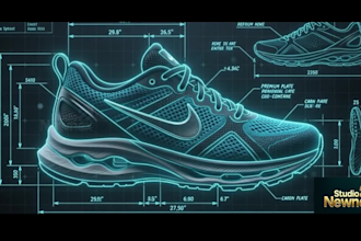 create a cinematic blueprint to logo reveal