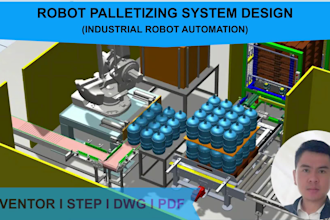 design robot automation and palletizing cell