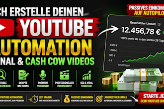 tun youtube automation kanal und cash cow videos