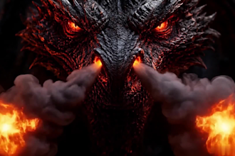 record a raw demonic dragon like voice over