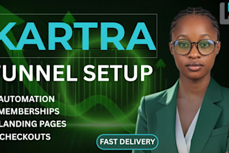 build high converting kartra funnel,  membership site, and ghl automation
