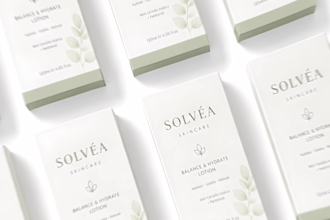 create luxury cosmetic, skincare label and box packaging