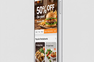 design modern mobile app UI UX in figma with clickable prototype