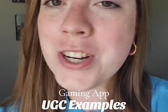 create gaming ugc ads, finance, crypto, tech, apps, website, fintech, saas video