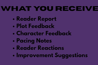 beta read your fiction novel and provide honest reader feedback